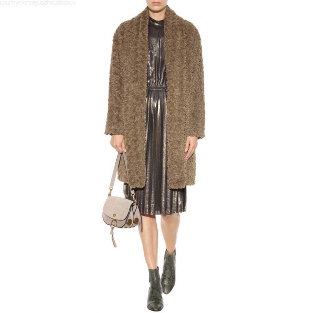 Isabel Marant Etoile Adam’s Sherpa Faux Fur Teddy Coat Size 40/Large
